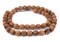 The Bead Chest Olive Wood Beads - Full Strand of Round Christian Rosary Prayer Beads (12mm, Natural)